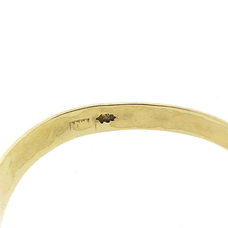 Image 6 of Gold ring with red coral | Vintage