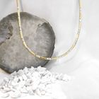 Image 2 of Two-tone gold Omega link necklace