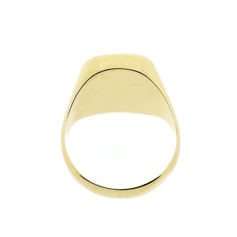 Image 3 of Gold signet ring with onyx