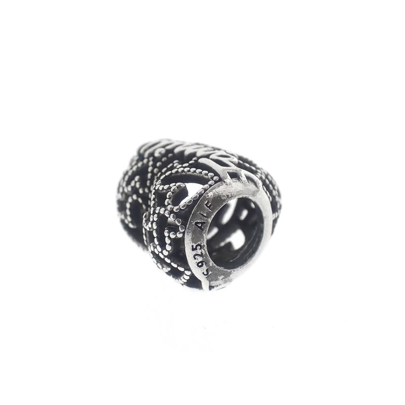 Image 3 of Pandora Moments charm; Silver; Family Heart
