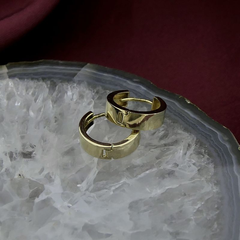 Image 2 of Gold earrings | Ø 13.7 mm