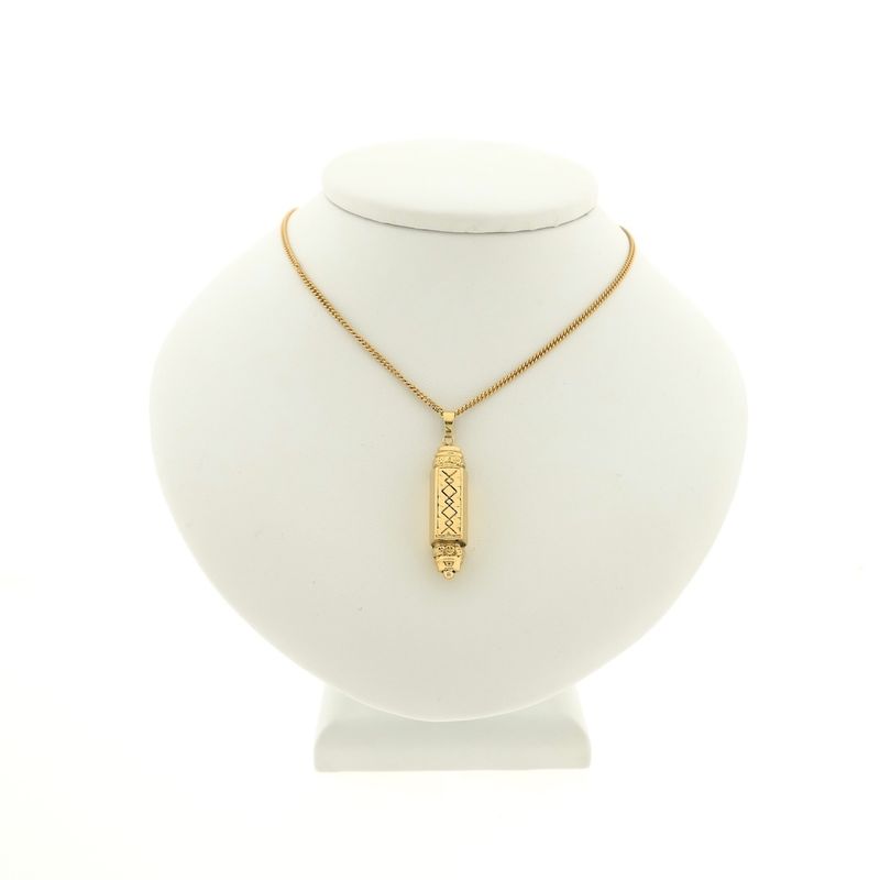 Image 6 of Gold Mezouza pendant