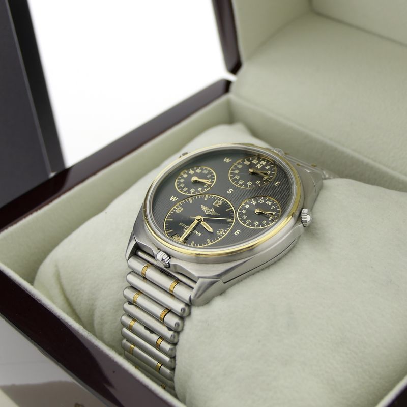 Image 18 of Breitling World 80840; Vintage men's pilot watch