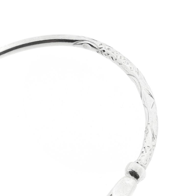 Image 10 of Silver clamp bracelet from Trinidad | Ø 69 mm
