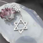 Image 2 of Silver pendant of a Star of David