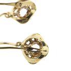 Image 4 of 18K Two-tone gold earrings with zirconia | Vintage
