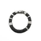 Image 10 of Silver leather Buddha to Buddha bracelet | 21 cm