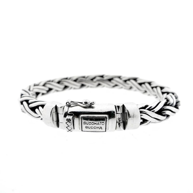 Image 4 of Silver Buddha to Buddha bracelet; Katja | 22 cm