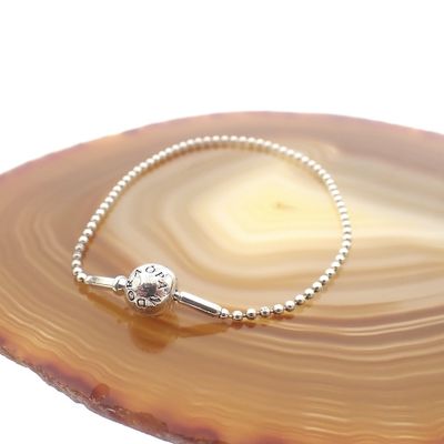 Image 2 of Pandora Essence bracelet; Silver; Bead texture | 20 cm