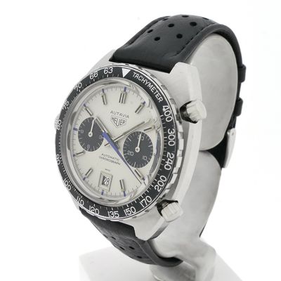 Image 2 of Heuer Autavia 1163 'Jo Siffert'; Vintage chronograph men's watch