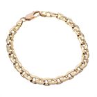 Image 6 of 9-carat two-tone infinity link bracelet; 20 cm