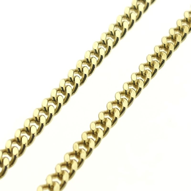 Image 6 of Gold gourmet link chain | 56 cm