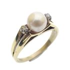 Image 1 of Gold ring with diamond 0.05 ct.