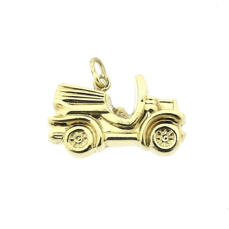 Image 6 of Gold pendant of a vintage car