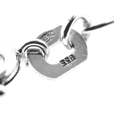 Image 2 of Silver bracelet with engraving plate