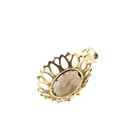 Afbeelding 6 van Vintage gouden hanger met rookkwarts