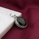 Image 2 of Silver pendant with hawk's eye