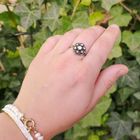 Image 4 of Gold Victorian ring with rose-cut diamonds