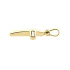 Afbeelding 8 van Bicolor gouden hanger van een kruis