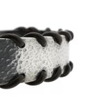 Image 5 of Silver JWLZ leather bracelet; Size S/M