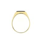 Image 7 of Gold signet ring with onyx.