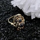 Image 2 of Gold ring with garnet stones | Vintage