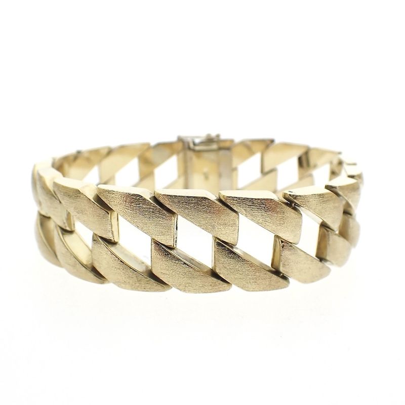 Image 1 of Exclusive gold gourmet link bracelet | 21 cm