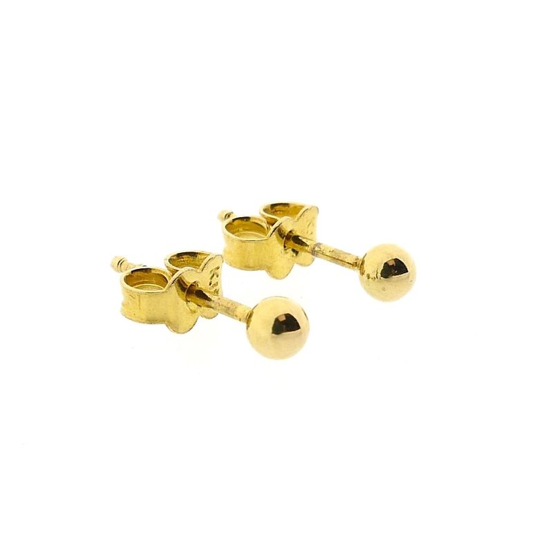 Image 9 of 18 Krt. Vintage Gold Stud Earrings