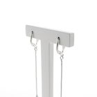 Image 4 of Silver long fantasy earrings