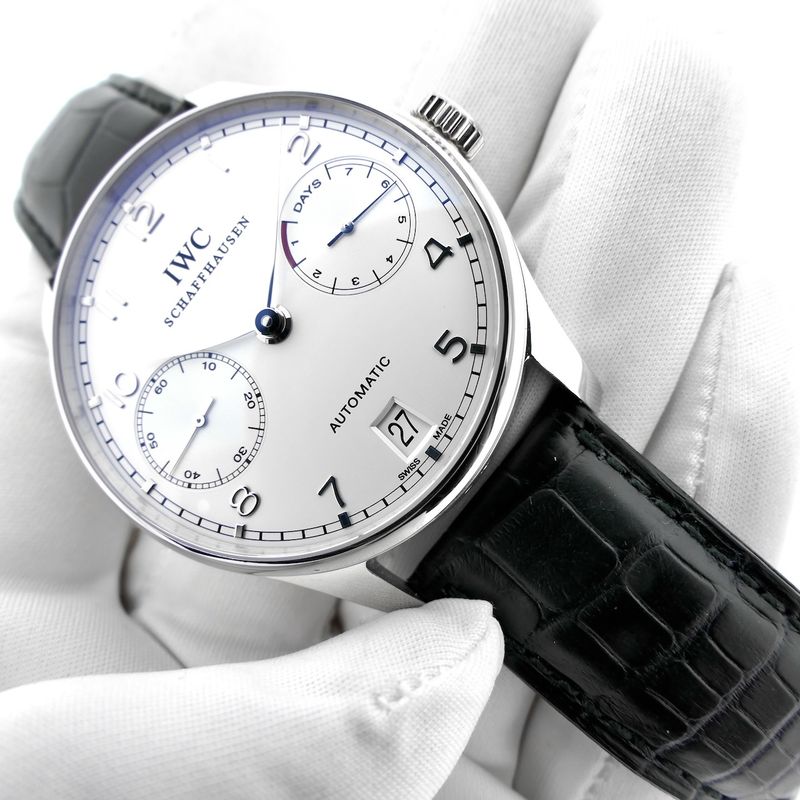 Image 22 of IWC Portuguese '7 Days' Platinum IW5001-04; Platinum men's watch (500 pieces limited edition)