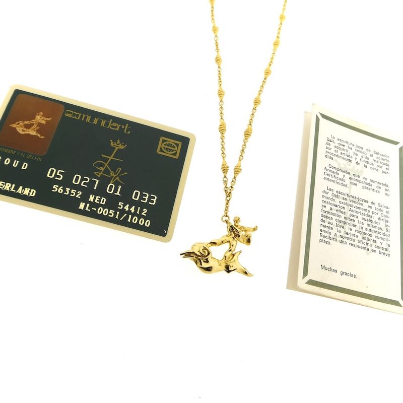 Image 9 of 18 ct. Gold chain/bracelet | Salvador Dalí | El Hombre y el Delfin