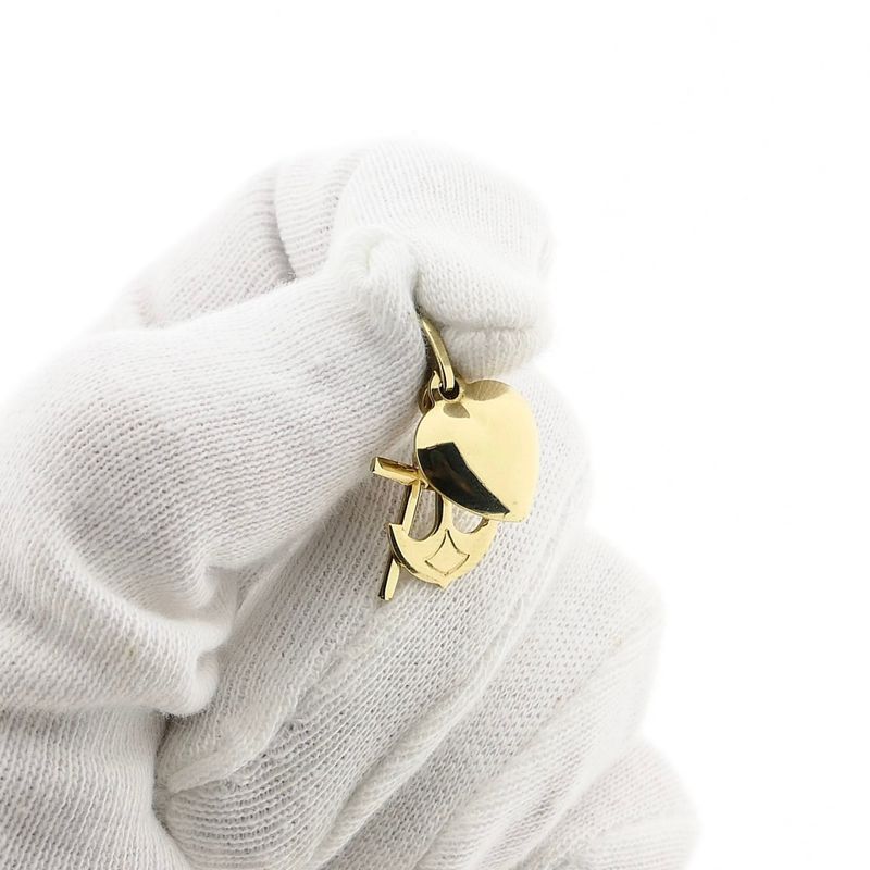 Image 6 of Gold Faith, Hope, Love Pendant