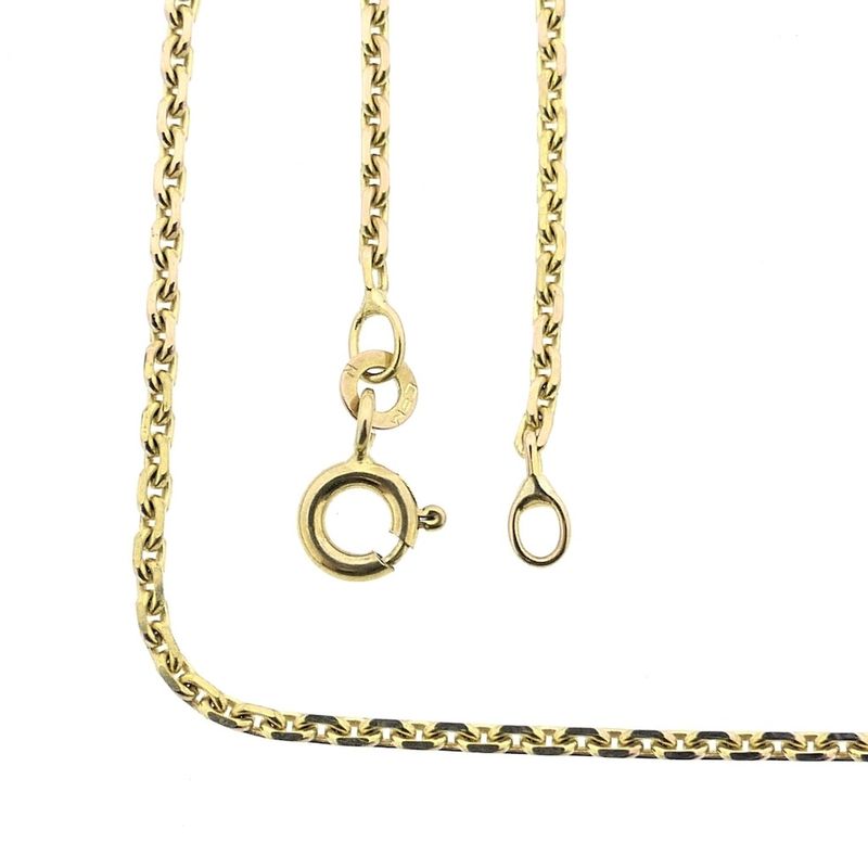 Image 1 of 8 carat anchor link necklace; 60.5 cm