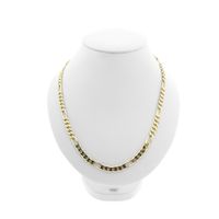 Gold Figaro link chain | 50 cm