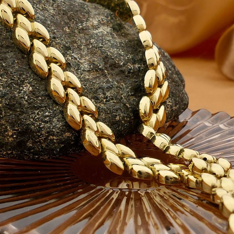 Image 2 of Golden Fantasy Link Necklace