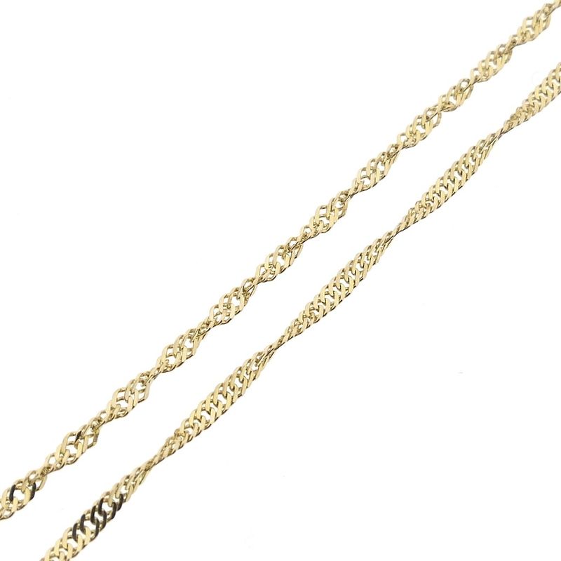 Image 6 of Gold Singapore link chain | 51 cm