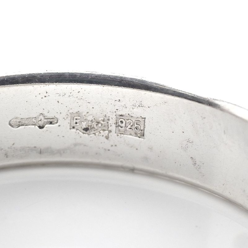 Image 5 of Silver ring with facets