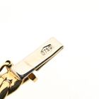 Afbeelding 6 van Gouden platte gourmetschakel ketting 