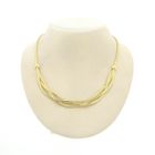 Image 1 of Gold braided Omega link necklace