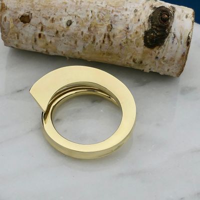 Image 2 of Solid Gold Ring with Organic Design