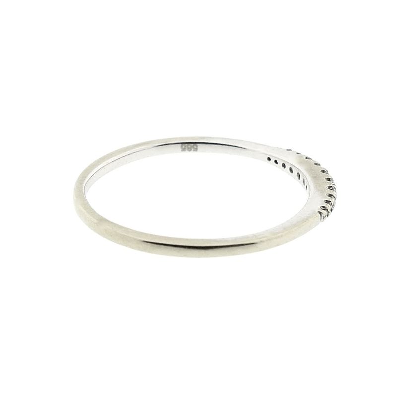 Image 4 of White gold ring/sliding ring with diamond | 0.07 ct.