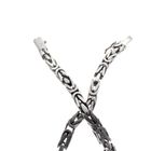 Image 6 of 18-karat white gold king's chain; Byzantine link | 103 cm