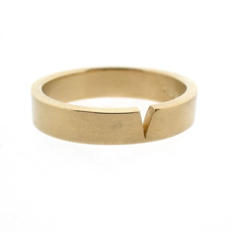 Image 5 of Gold matte ring; Niessing