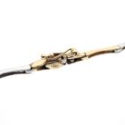 Image 4 of Two-tone gold fantasy link bracelet with zirconia.