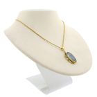 Image 8 of Gold pendant with Aquamarine