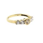 Afbeelding 4 van Gouden rijring met zirconia
