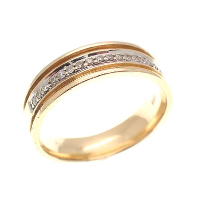 Image 1 of Gold ring with diamond | 0.09 ct.