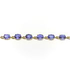 Image 4 of Gold bracelet with amethyst | 18.5 cm