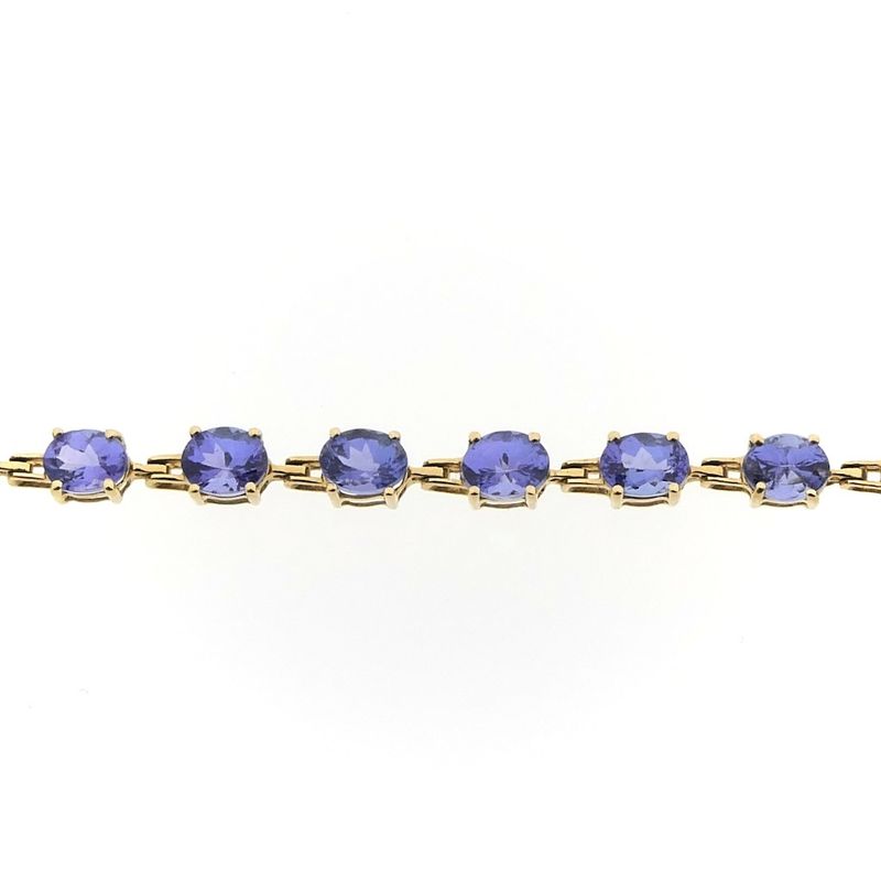Image 4 of Gold bracelet with amethyst | 18.5 cm