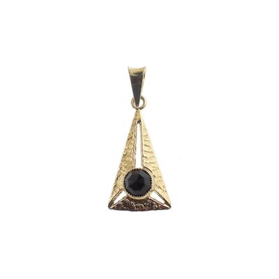 Image 1 of Vintage gold pendant with garnet